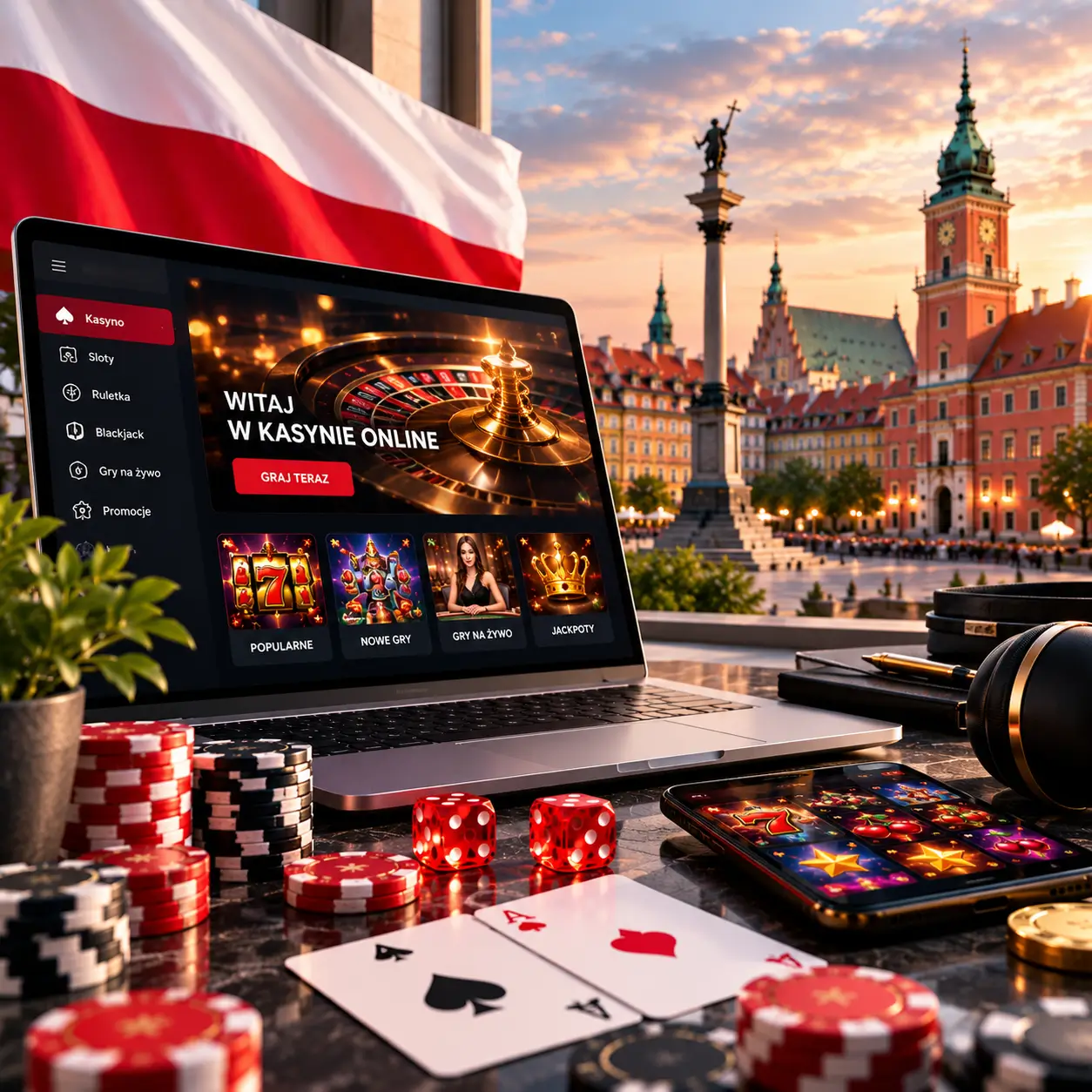 Polski motyw redakcyjny dla rankingu kasyn online